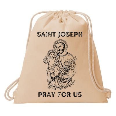 Saint Joseph All Saints Day, St Joseph, Catholic Drawstring Bag