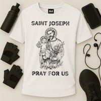 Saint Joseph All Saints Day, St Joseph, Catholic Cooling Performance Crew T-Shirt