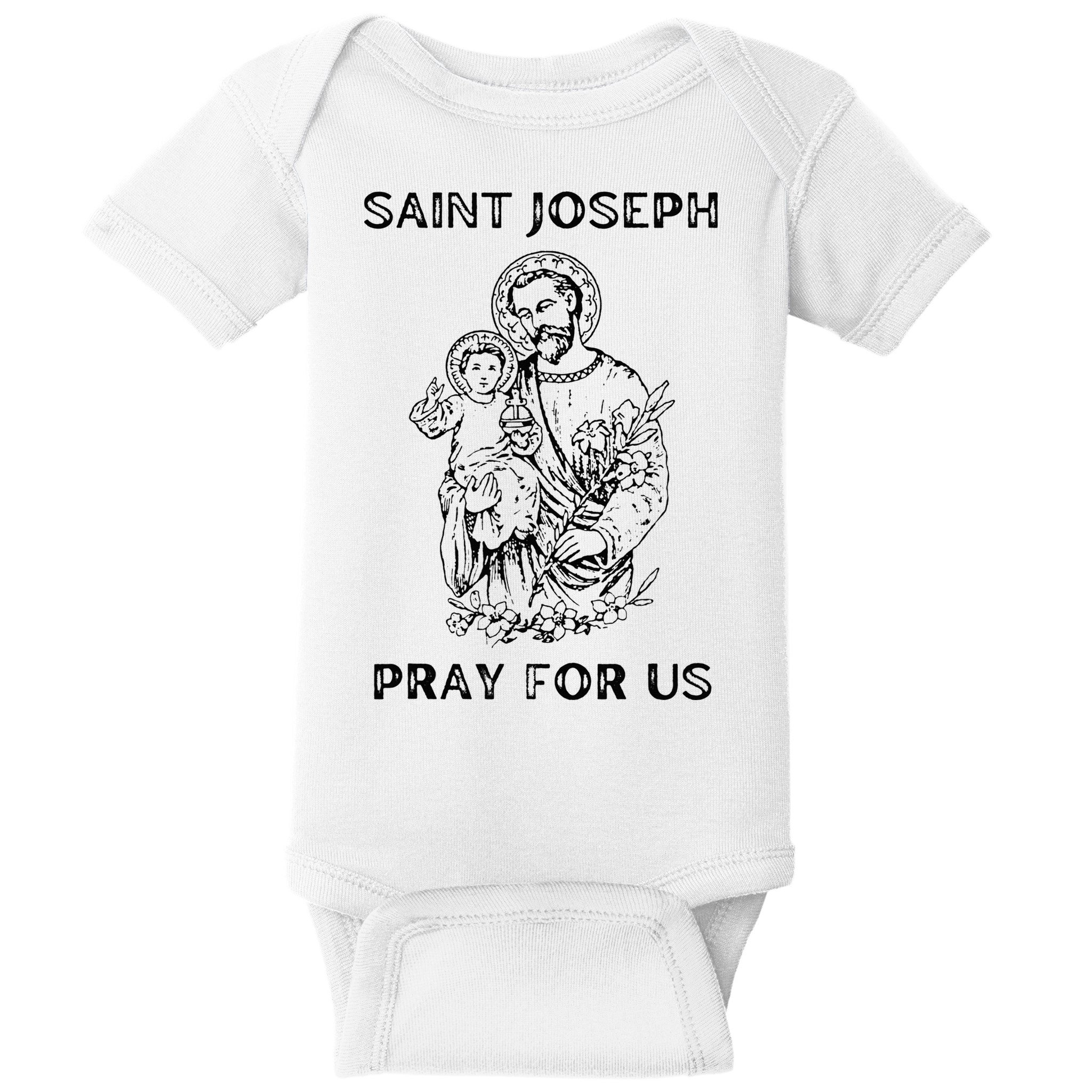 Saint Joseph All Saints Day, St Joseph, Catholic Baby Bodysuit