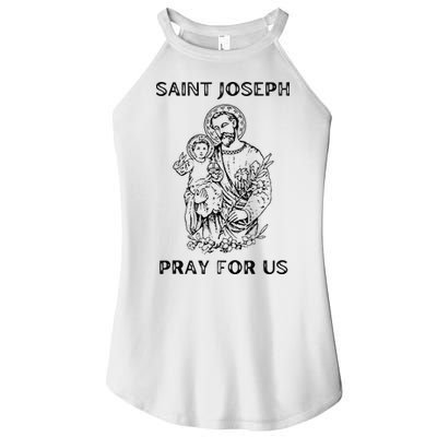 Saint Joseph All Saints Day, St Joseph, Catholic Women's Perfect Tri Rocker Tank