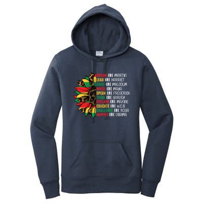 Sunflower Juneteenth Ancestors Dream Like Leaders Black Gift Women's Pullover Hoodie