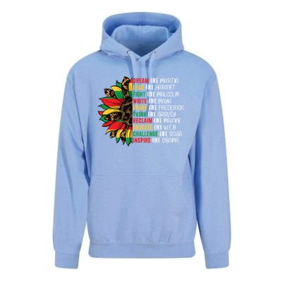 Sunflower Juneteenth Ancestors Dream Like Leaders Black Gift Unisex Surf Hoodie