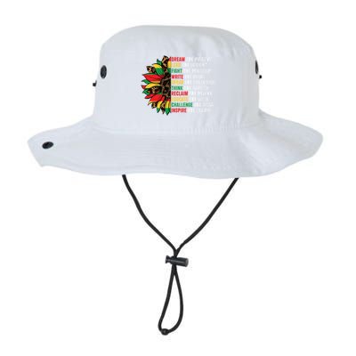 Sunflower Juneteenth Ancestors Dream Like Leaders Black Gift Legacy Cool Fit Booney Bucket Hat