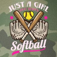 Softball Just A Girl Who Loves Softball Softball Player TShirt Legacy Tie Dye Trucker Hat