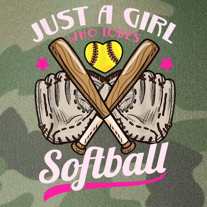 Softball Just A Girl Who Loves Softball Softball Player TShirt Legacy Tie Dye Trucker Hat