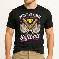 Softball Just A Girl Who Loves Softball Softball Player TShirt Performance Shirt
