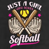 Softball Just A Girl Who Loves Softball Softball Player TShirt Microfiber Hand Towel