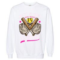 Softball Just A Girl Who Loves Softball Softball Player TShirt Garment-Dyed Sweatshirt