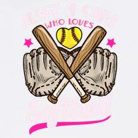Softball Just A Girl Who Loves Softball Softball Player TShirt Garment-Dyed Sweatshirt