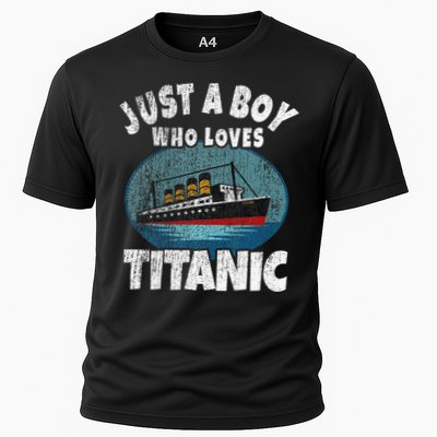 Ship Just A Who Loves Titanic Boat Titanic Cooling Performance Crew T-Shirt