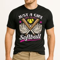 Softball Just A Girl Who Loves Softball Softball Player Performance Shirt