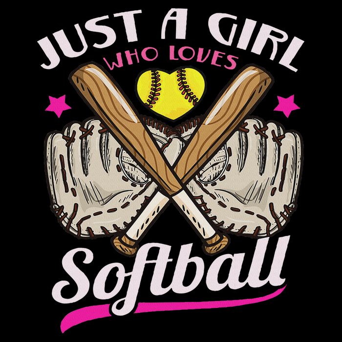 Softball Just A Girl Who Loves Softball Softball Player Sweatshirt