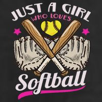 Softball Just A Girl Who Loves Softball Softball Player Golf Towel