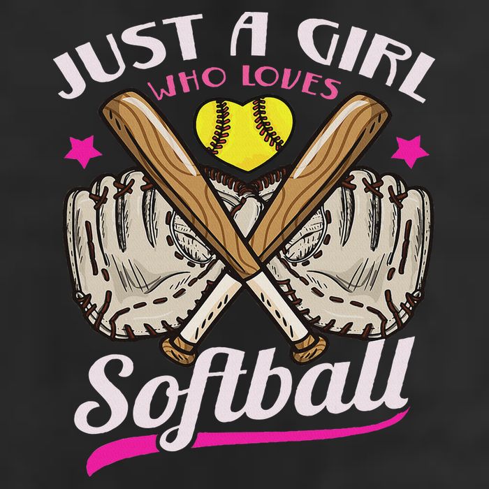 Softball Just A Girl Who Loves Softball Softball Player Golf Towel