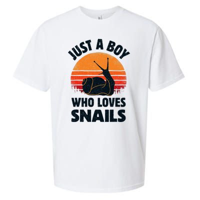 Snail Just A Boy Who Loves Snails Insects Retro Vintage Sueded Cloud Jersey T-Shirt