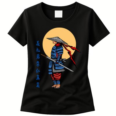 Samurai Japanese Art Martial Arts Gift Womens T-Shirt
