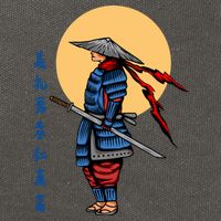 Samurai Japanese Art Martial Arts Gift Cotton Canvas Backpack