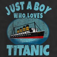 Ship Just A Boy Who Loves Titanic Boat Titanic Adult Drive Performance Visor