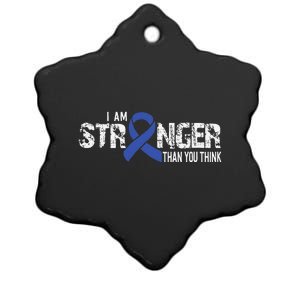 Stronger Juvenile Arthritis Awareness Supporter Ribbon Ceramic Star Ornament