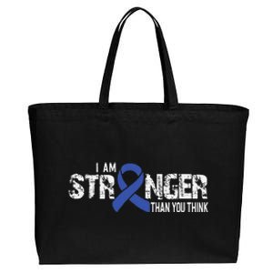 Stronger Juvenile Arthritis Awareness Supporter Ribbon Cotton Canvas Jumbo Tote