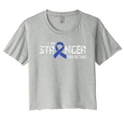 Stronger Juvenile Arthritis Awareness Supporter Ribbon Women's Crop Top Tee