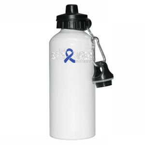 Stronger Juvenile Arthritis Awareness Supporter Ribbon Aluminum Water Bottle