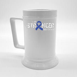 Stronger Juvenile Arthritis Awareness Supporter Ribbon Beer Stein