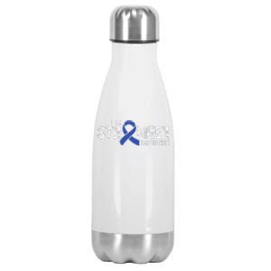 Stronger Juvenile Arthritis Awareness Supporter Ribbon Stainless Steel Insulated Water Bottle