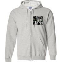 Somebodys Jolly Ass Mama Christmas Jolly Mom Full Zip Hoodie