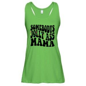 Somebodys Jolly Ass Mama Christmas Jolly Mom Ladies Essential Flowy Tank