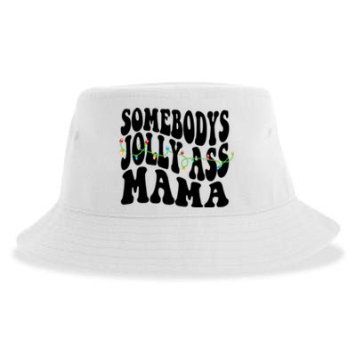 Somebodys Jolly Ass Mama Christmas Jolly Mom Sustainable Bucket Hat