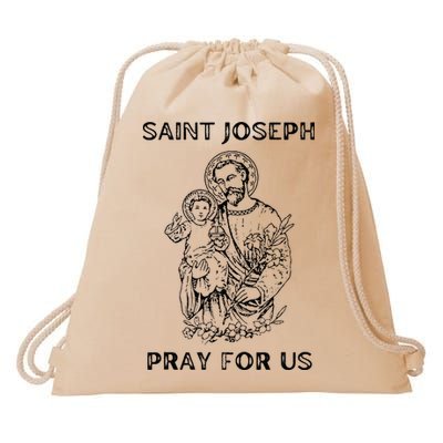 Saint Joseph  All Saints Day St Joseph Catholic Drawstring Bag
