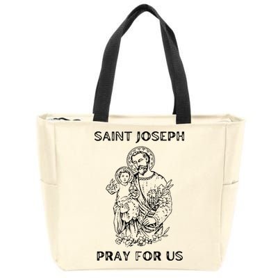 Saint Joseph  All Saints Day St Joseph Catholic Zip Tote Bag