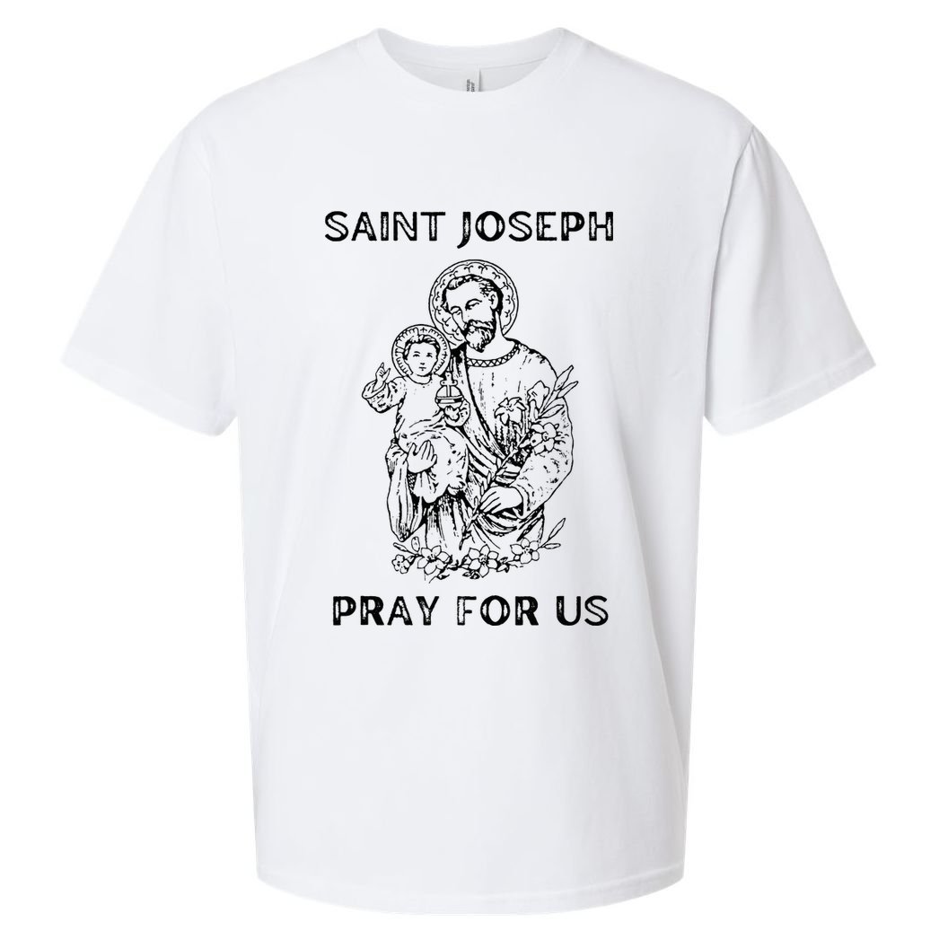 Saint Joseph  All Saints Day St Joseph Catholic Sueded Cloud Jersey T-Shirt