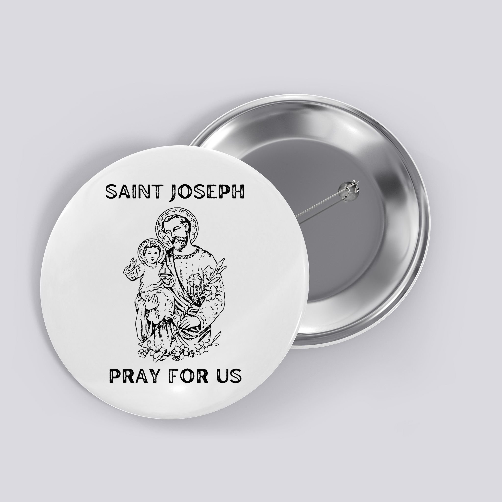 Saint Joseph  All Saints Day St Joseph Catholic Button