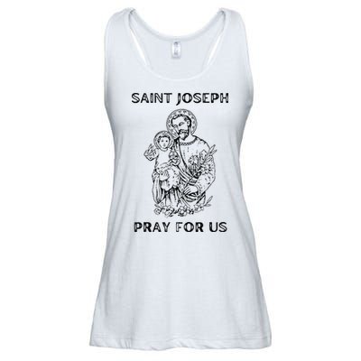 Saint Joseph  All Saints Day St Joseph Catholic Ladies Essential Flowy Tank