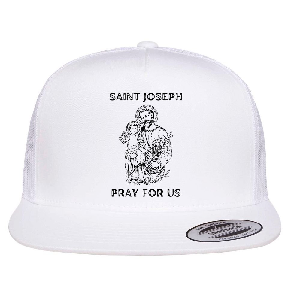 Saint Joseph  All Saints Day St Joseph Catholic Flat Bill Trucker Hat