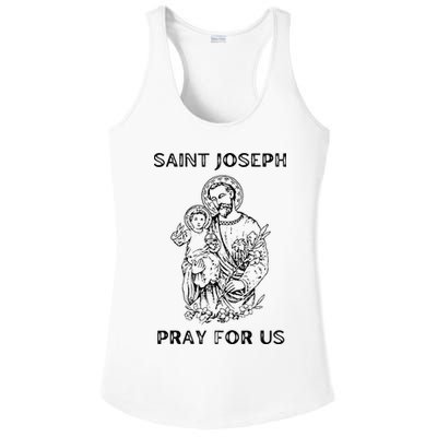 Saint Joseph  All Saints Day St Joseph Catholic Ladies PosiCharge Competitor Racerback Tank