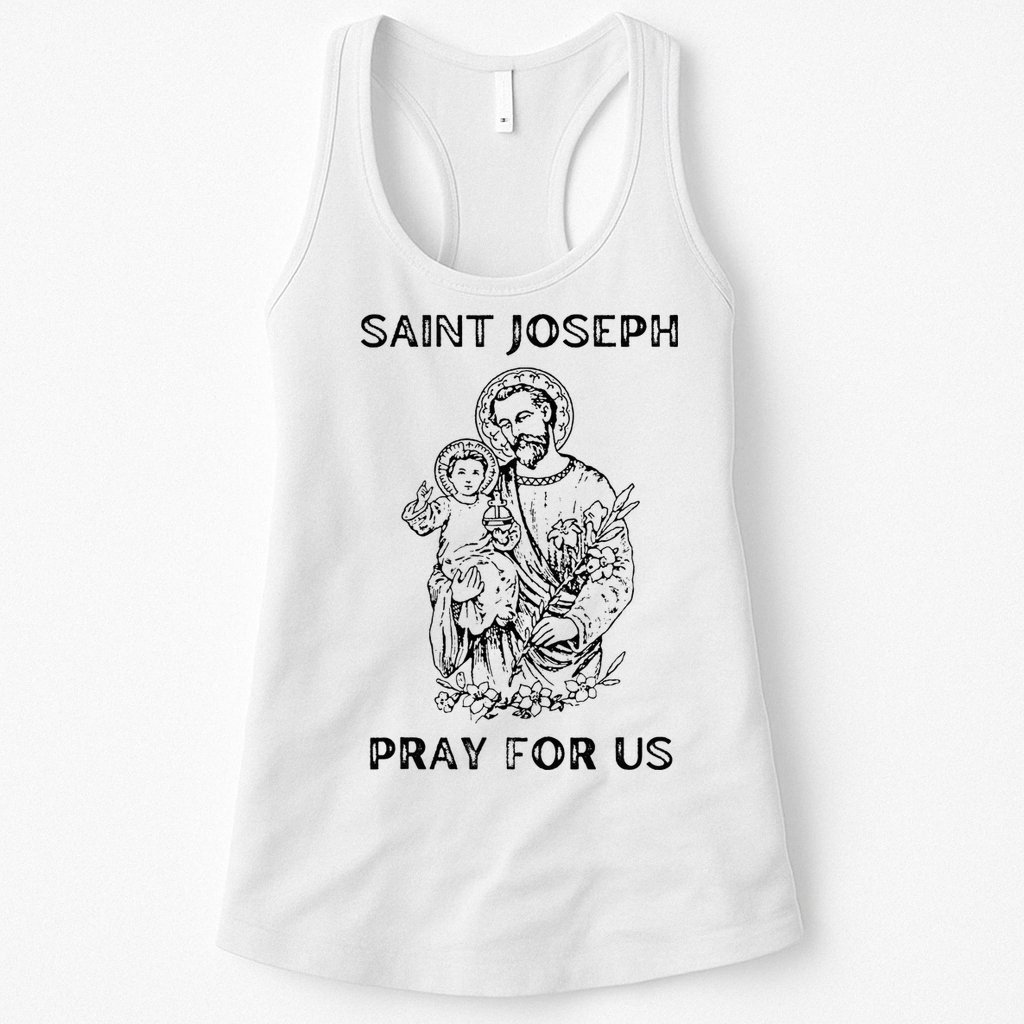 Saint Joseph  All Saints Day St Joseph Catholic Womens Tank Top