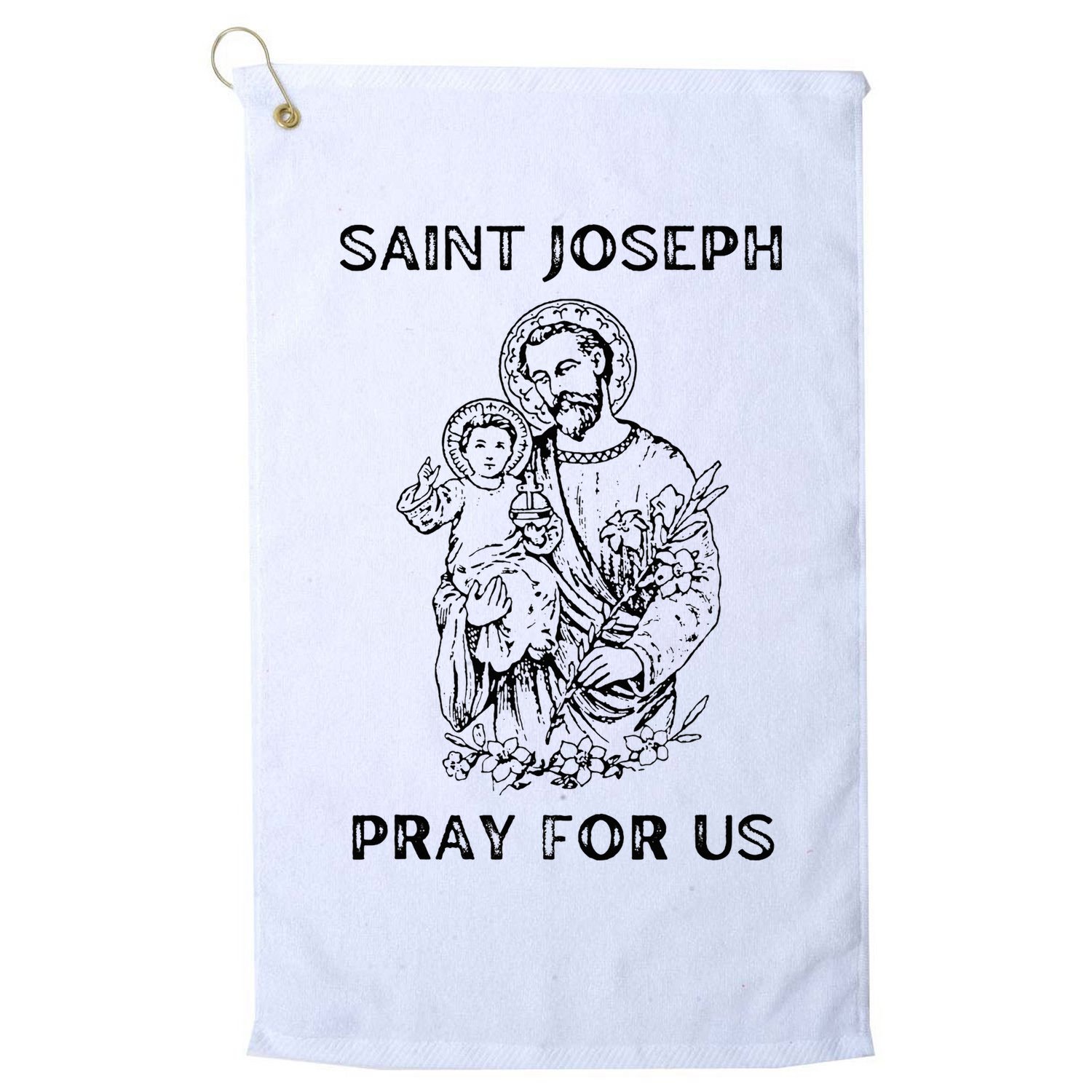 Saint Joseph  All Saints Day St Joseph Catholic Golf Towel