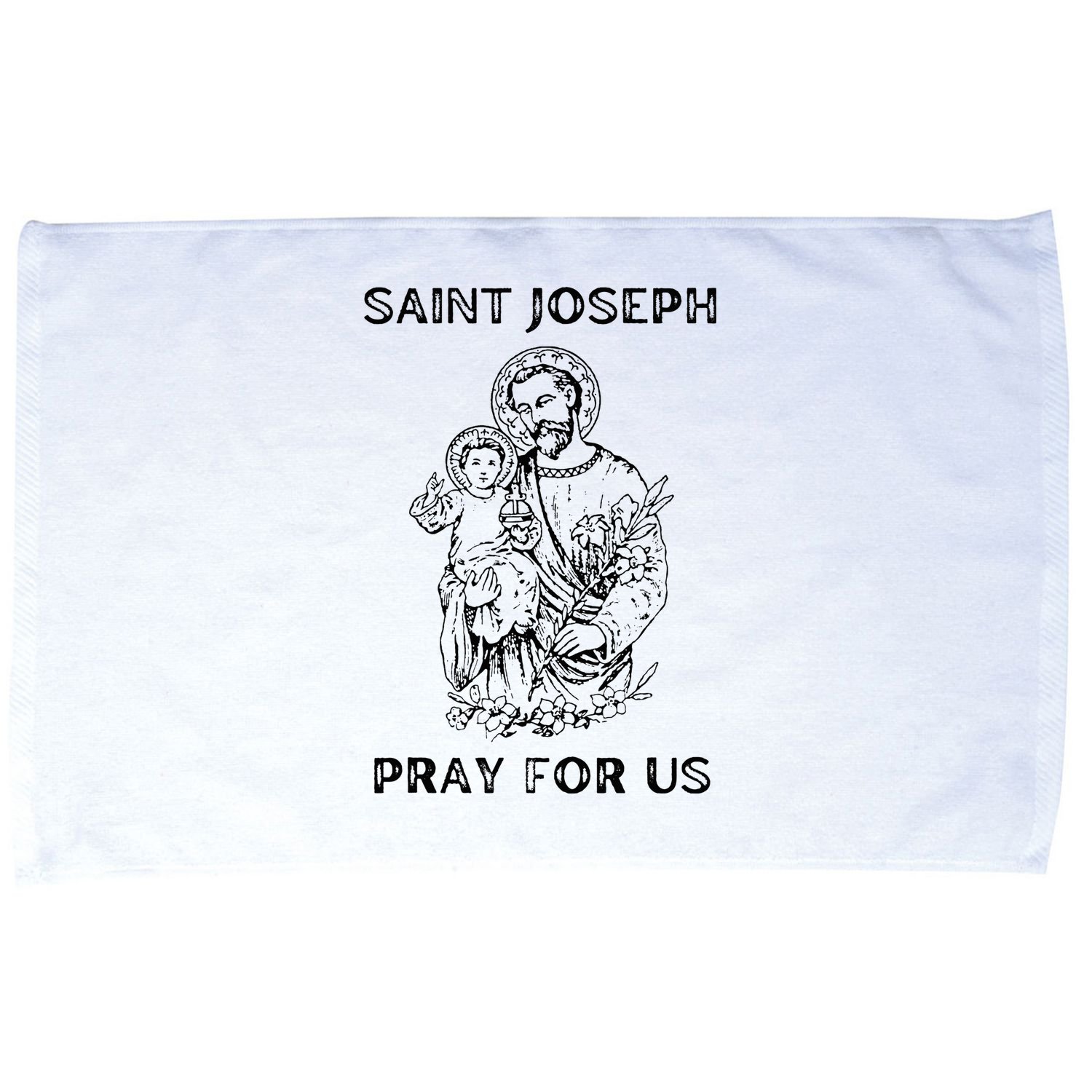 Saint Joseph  All Saints Day St Joseph Catholic Microfiber Hand Towel