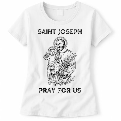 Saint Joseph  All Saints Day St Joseph Catholic Womens T-Shirt