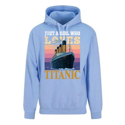 Ship Just A Who Loves Titanic Boat Titanic Meaningful Gift Unisex Surf Hoodie