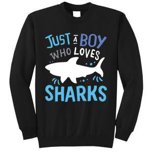 Shark Just A Who Loves Sharks Gift Sweatshirt