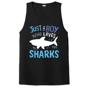 Shark Just A Who Loves Sharks Gift PosiCharge Competitor Tank