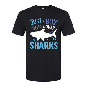 Shark Just A Who Loves Sharks Gift Softstyle CVC T-Shirt