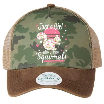 Squirrel Just A Who Loves Squirrels Legacy Tie Dye Trucker Hat