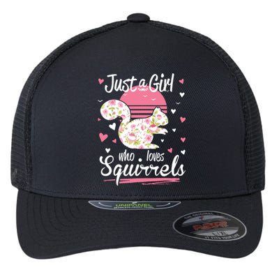 Squirrel Just A Who Loves Squirrels Flexfit Unipanel Trucker Cap