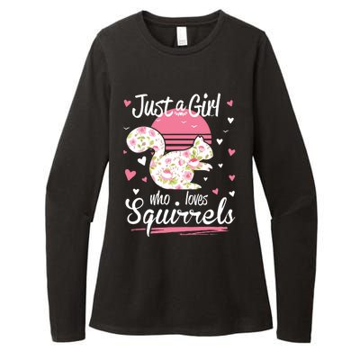 Squirrel Just A Who Loves Squirrels Womens CVC Long Sleeve Shirt