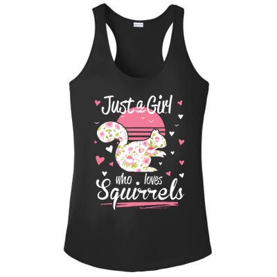 Squirrel Just A Who Loves Squirrels Ladies PosiCharge Competitor Racerback Tank